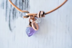 Amethyst crystal bracelet | Amethyst crystal bangle