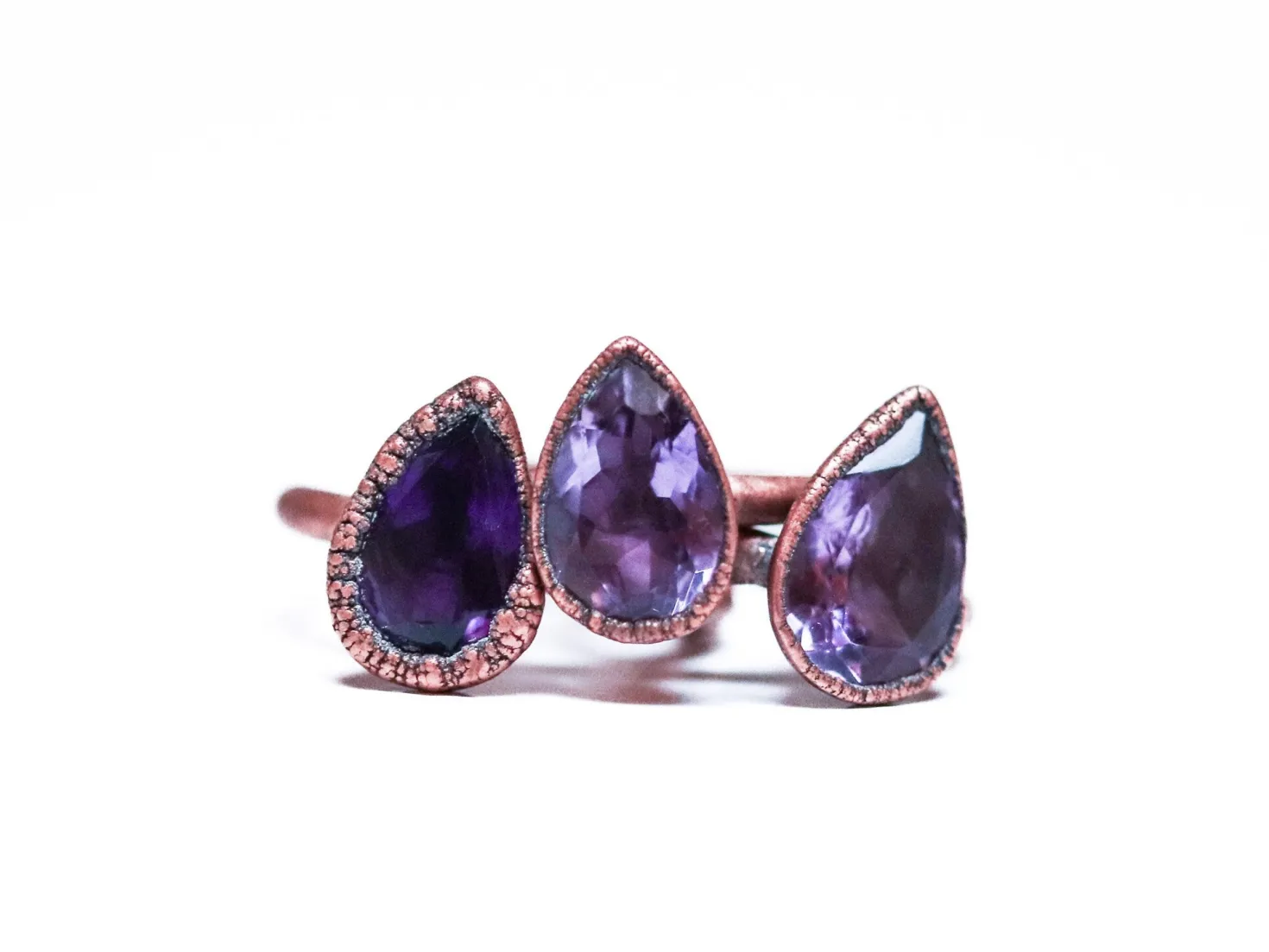 Amethyst ring | Amethyst crystal ring
