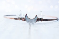 Crystal Moon Tiara | Quartz Crystal Crown