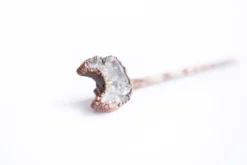 Druzy moon hair pin | Moon hair pin