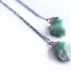 Genuine emerald crystal necklace | Real emerald necklace