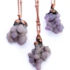 Grape Agate necklace | Agate jewelry