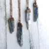 Kyanite necklace | Raw kyanite jewelry