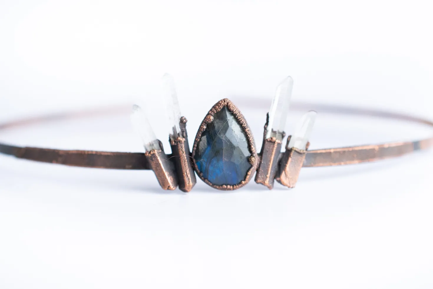 Labradorite crown | Crystal tiara | Labradorite tiara