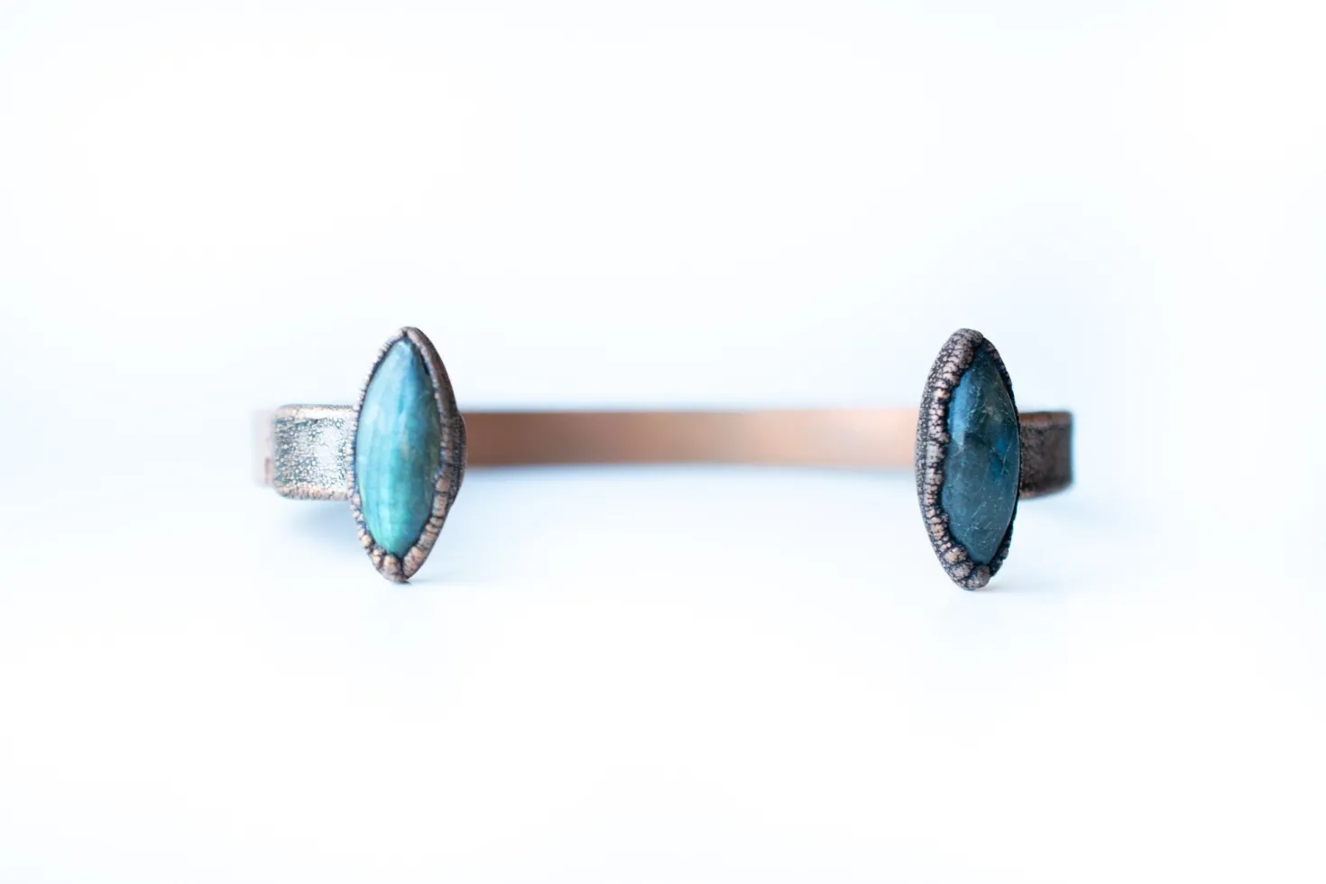 Labradorite Cuff Bracelet | Raw Mineral Cuff Bracelet