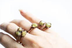 Mexican yellow garnet ring | Garnet ring