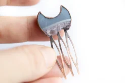 Moon Hair Comb | Druzy crystal hair comb