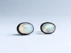 Moonstone earrings | Moonstone stud earrings