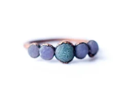 Multi Stone Ring | Grape Agate ring