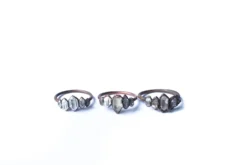 Multi Stone Ring | Raw Quartz crystal ring