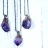 Natural Amethyst necklace | February Birthstone pendant