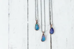 Opal necklace | Fiery opal necklace