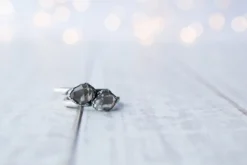 Oxidized silver raw crystal ring | Herkimer diamond ring