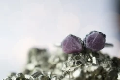 Oxidized Silver Ruby ring | Red ruby crystal ring