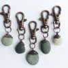 Pebble keychain | Beach Pebble keychain