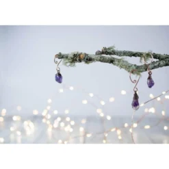 Raw crystal ornament | Amethyst crystal ornament