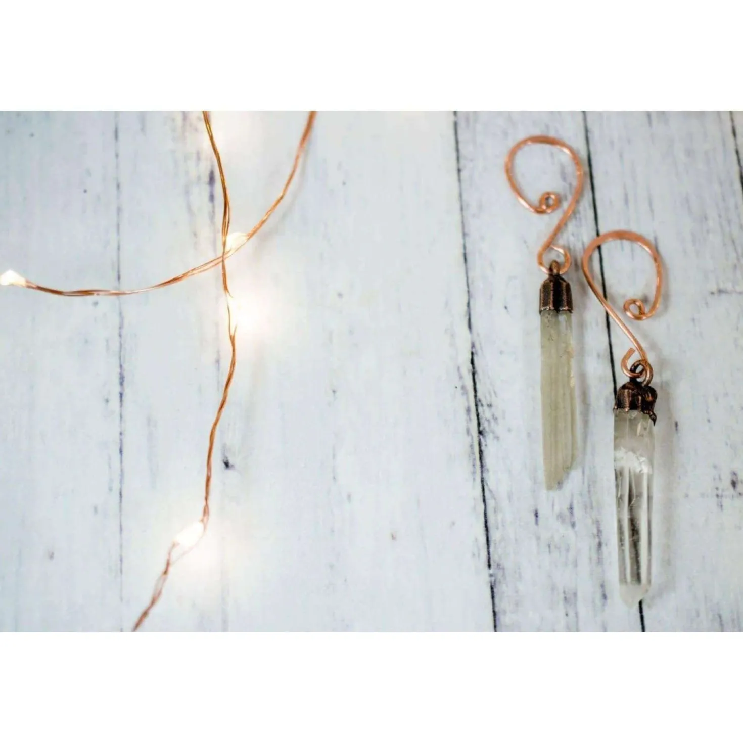 Raw crystal ornament | Quartz crystal ornament