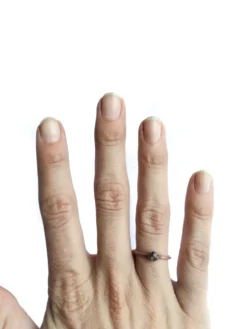 Raw diamond ring | Tiny rough diamond engagement ring