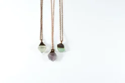 Raw fluorite necklace | Rough fluorite jewelry