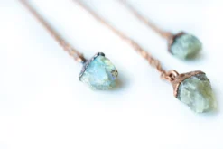 Raw Labradorite Necklace | Blue Labradorite necklace