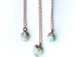 Raw Labradorite Necklace | Blue Labradorite necklace