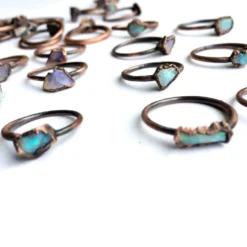 Raw opal ring | Rough opal ring
