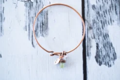 Raw sapphire bracelet| Sapphire Bangle