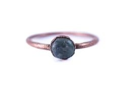 Raw sapphire ring | Blue sapphire ring