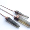 Raw smokey quartz necklace | Raw quartz necklace
