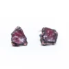 Raw Spinel studs | Rough Spinel earrings