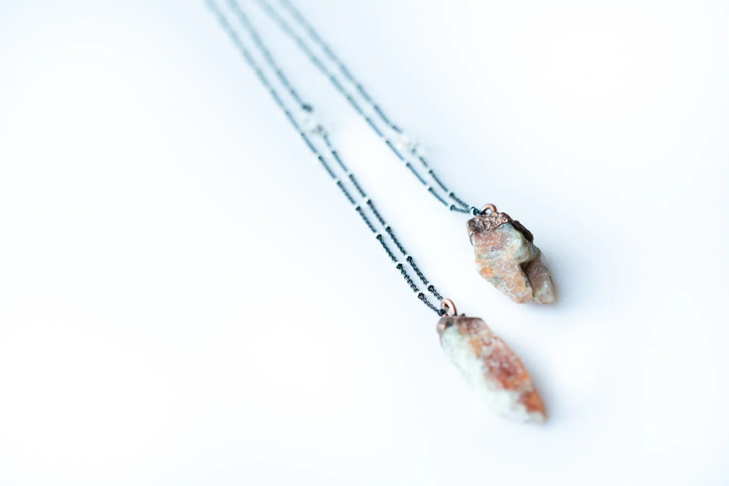 Raw Sunstone Necklace | Sunstone necklace