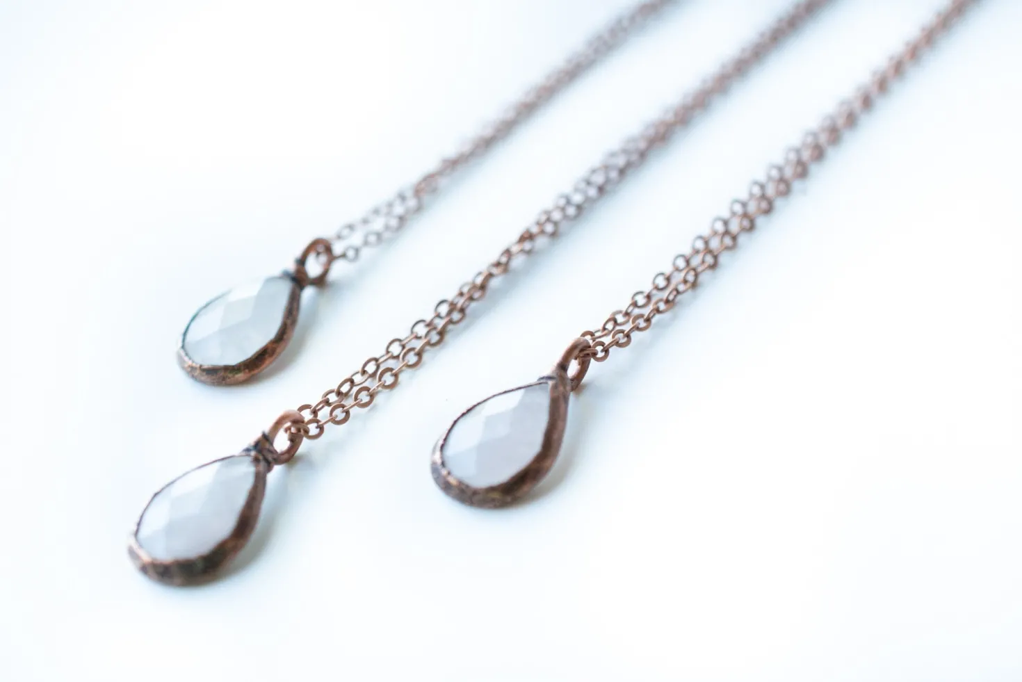 Rose Quartz Necklace | Faceted Rose Quartz