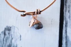 Rough garnet bracelet| Garnet crystal bracelet