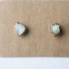 Rough opal earrings | Opal post earrings