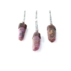 Ruby crystal necklace | Raw ruby necklace | Raw mineral necklace | Ruby gemstone pendant on copper chain | Rough ruby crystal pendant