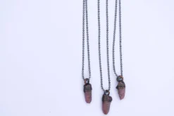 Ruby crystal necklace | Raw ruby necklace