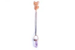 SALE Amethyst necklace | Polished amethyst necklace