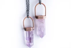 SALE Amethyst necklace | Polished amethyst necklace