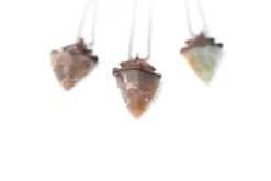 SALE Arrowhead fossil | Electroformed fossil jewelry