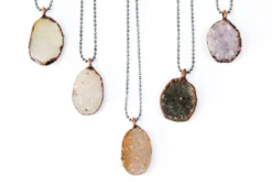 SALE Druzy crystal necklace | Natural druzy pendant