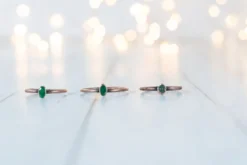 SALE Emerald birthstone ring | Emerald crystal ring