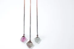SALE fluorite necklace | Rough fluorite jewelry