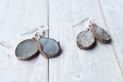SALE Natural crystal | Druzy crystal earrings