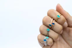 SALE Opal birth ring | Stacking birth ring