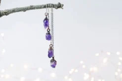 SALE Raw crystal | Amethyst crystal earrings