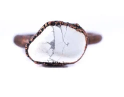 SALE Raw howlite ring | Natural howlite