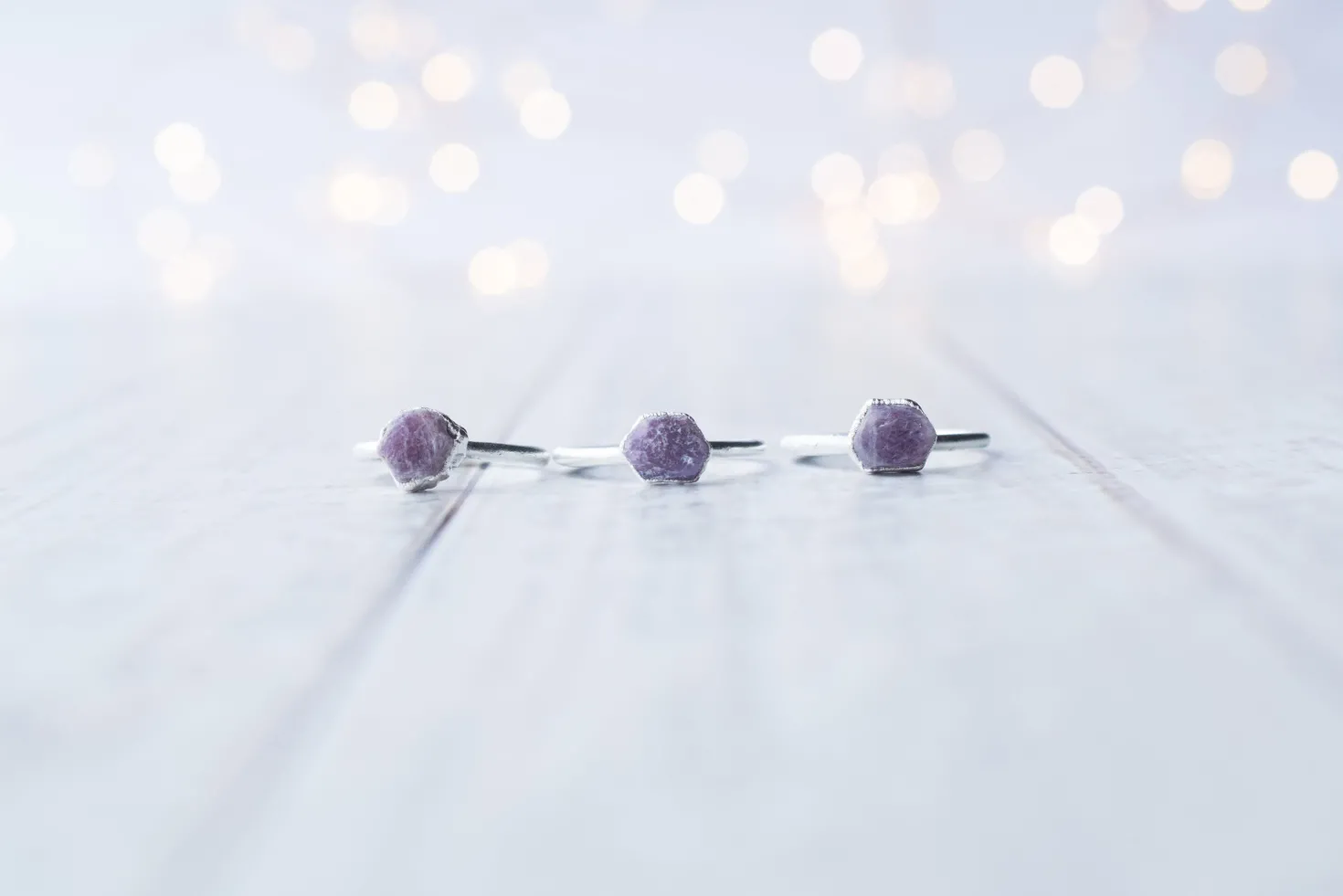 SALE Silver Ruby ring | Red ruby crystal ring
