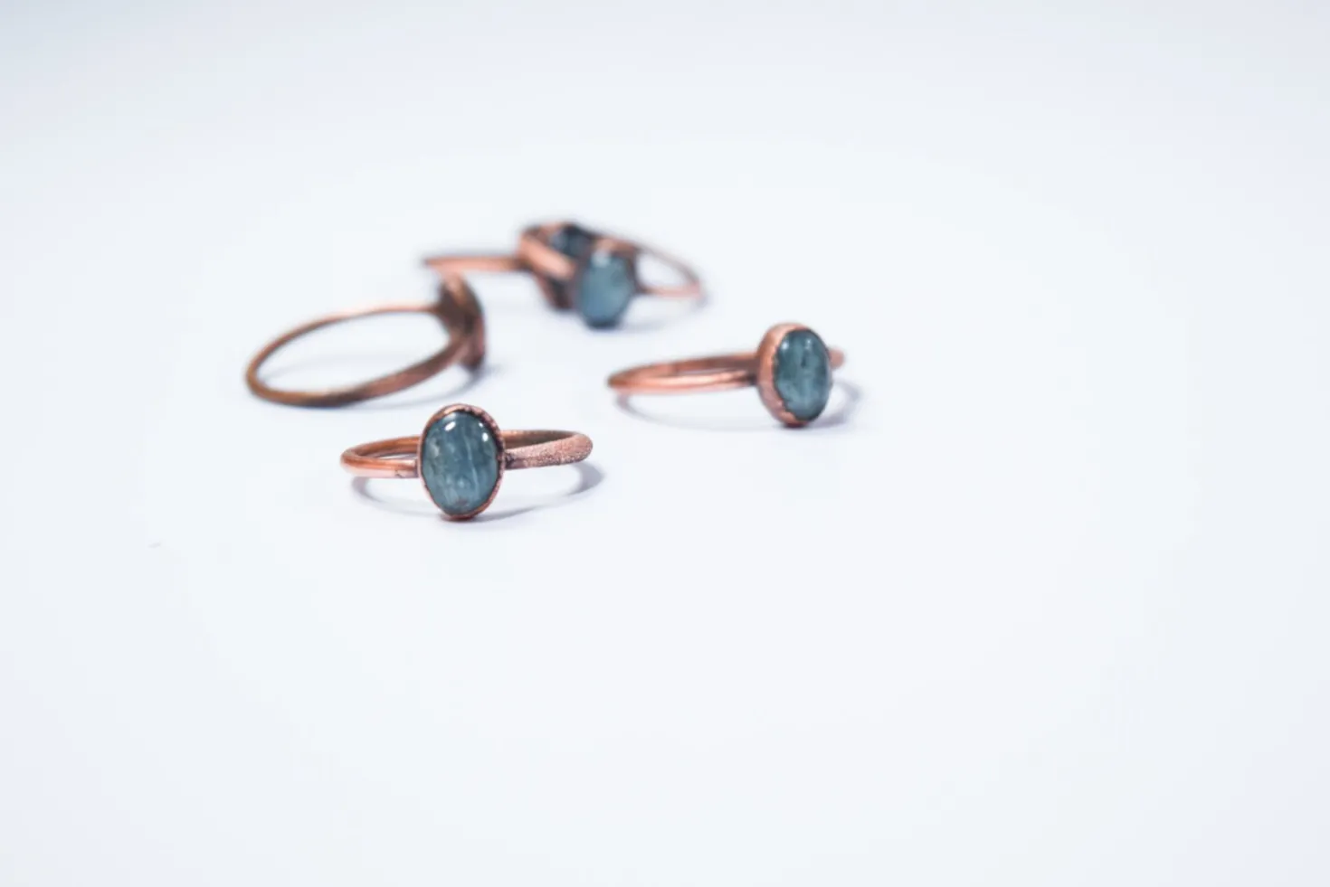 SALE Tumbled Kyanite ring | Blue Kyanite ring
