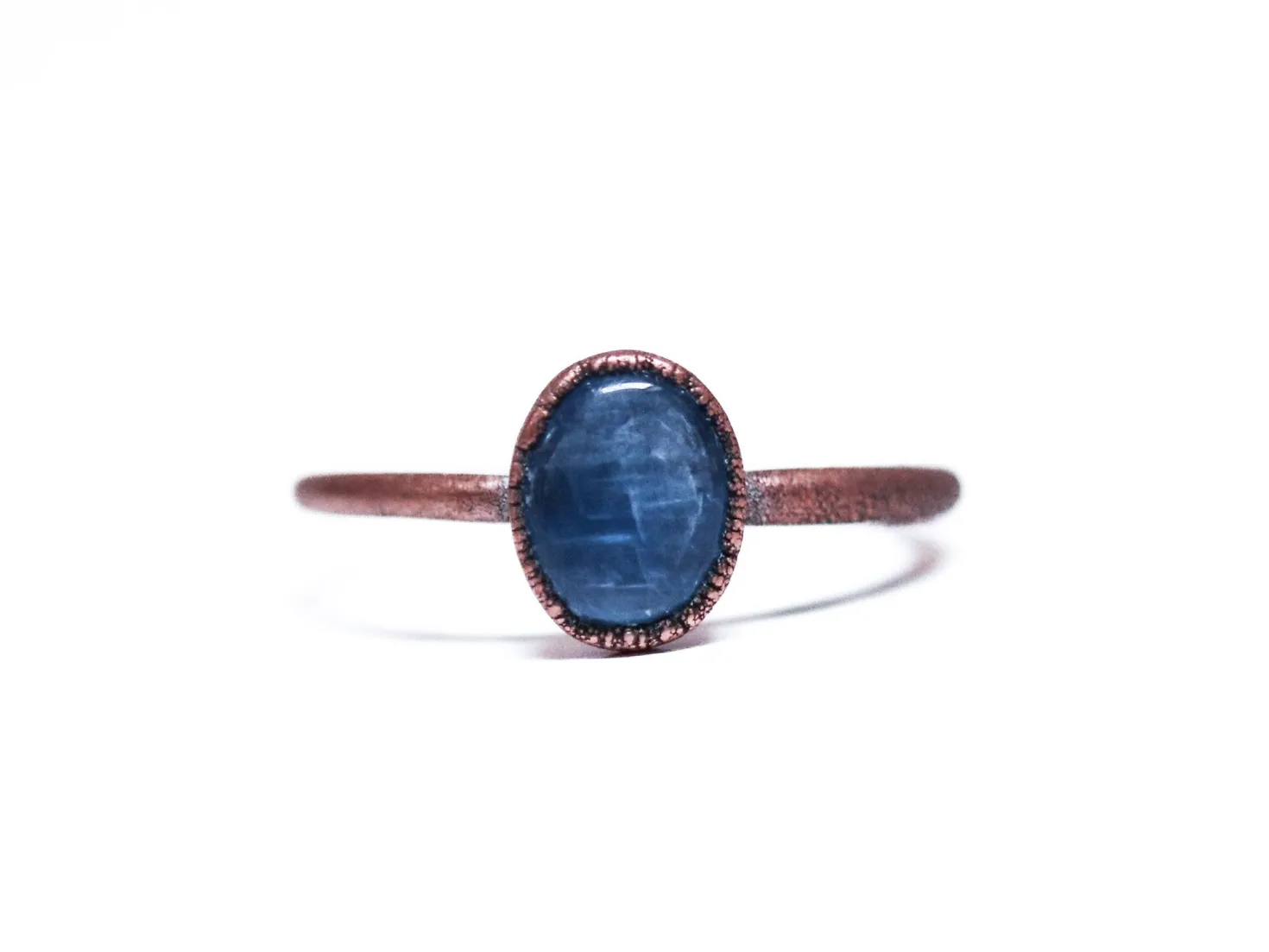 SALE Tumbled Kyanite ring | Blue Kyanite ring
