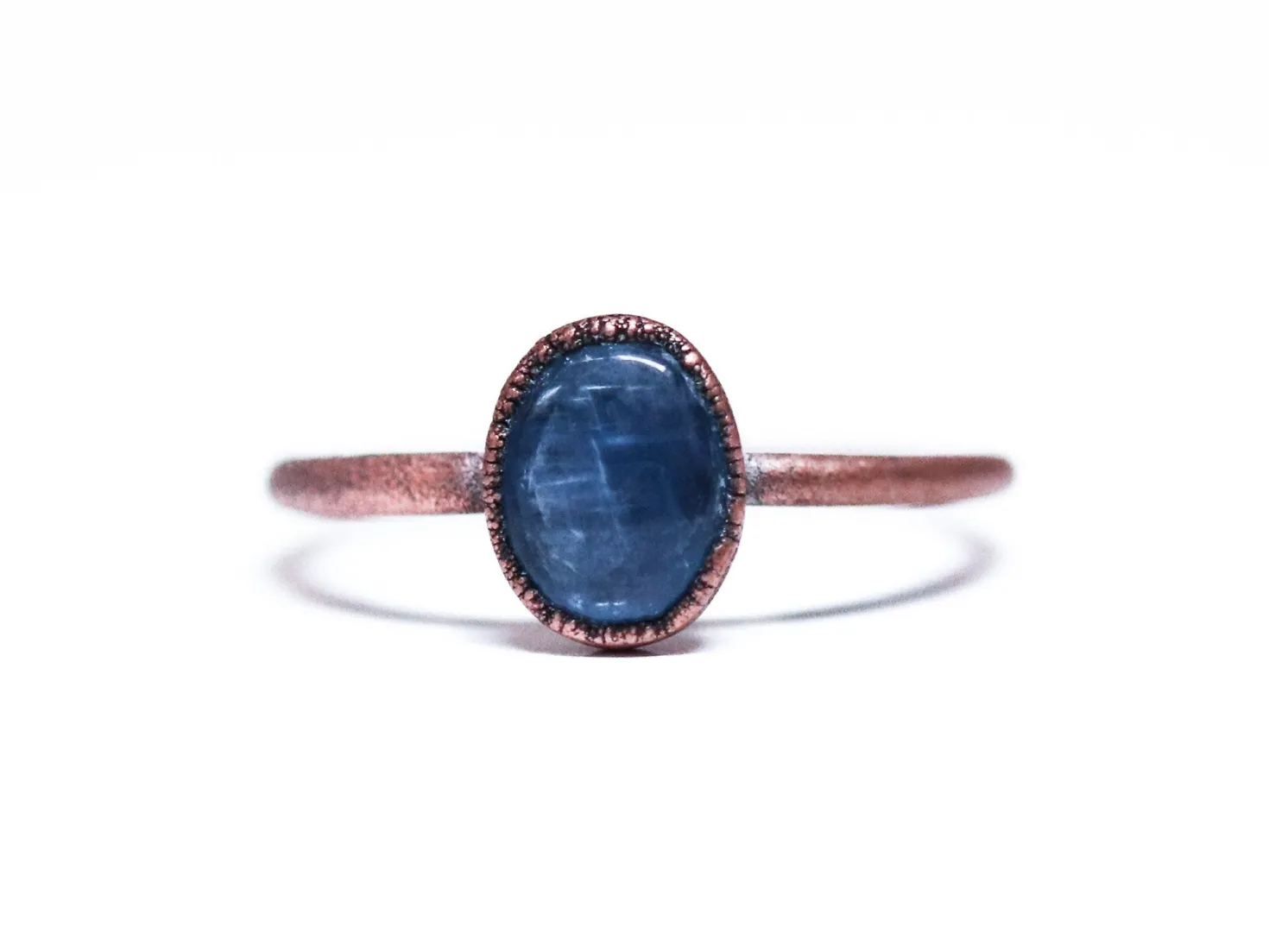 SALE Tumbled Kyanite ring | Blue Kyanite ring